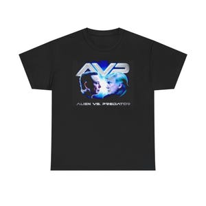 AVP Alien vs. Predator Unisex Heavy Cotton Tee, Graphic Tee, Movie T-Shirt, Sci-Fi Fan Shirt, Gift for Gamers
