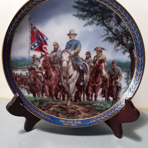 Robert E Lee-Bradford Exchange Civil War commemorative plate no. 12995D