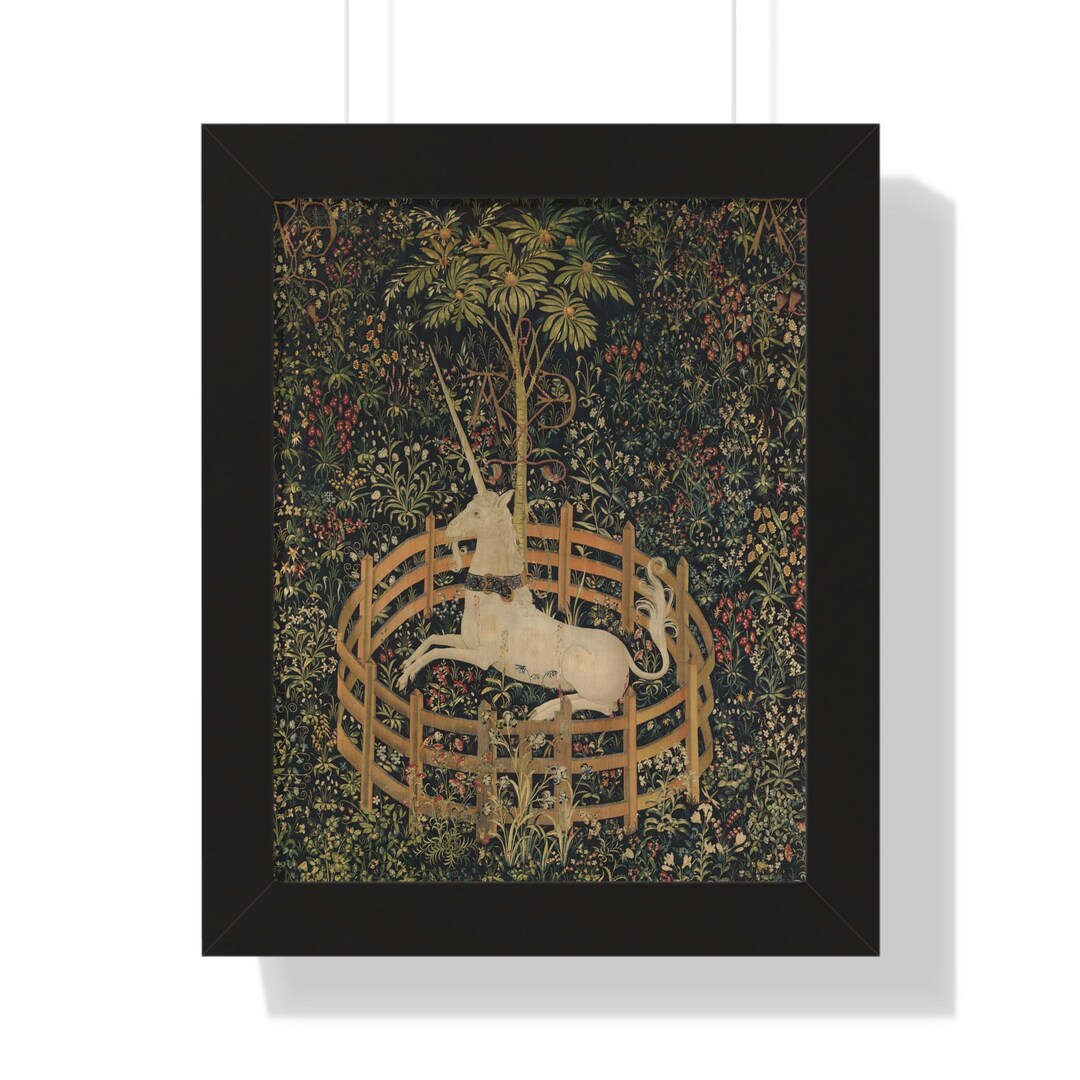 The Unicorn Rests in a Garden, the Unicorn Tapestries, 15th Century ...