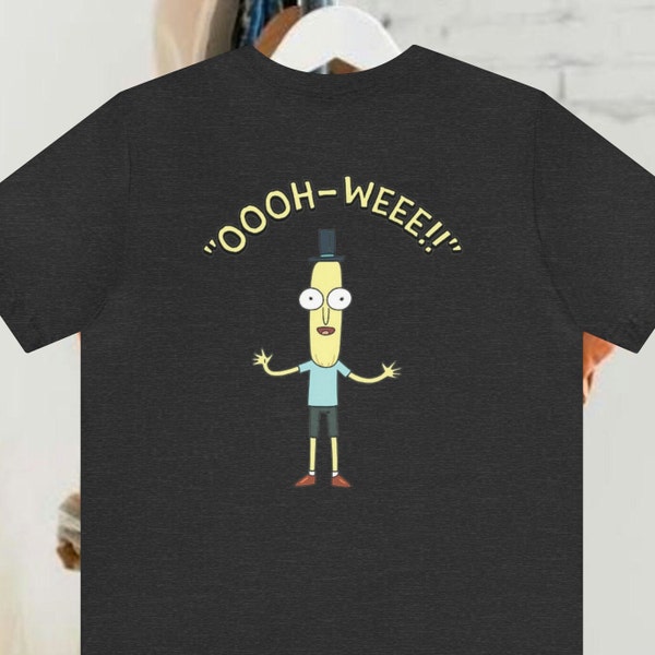 Mr. Poopybutthole, Druck auf der Rückseite, Unisex, Kurzarm, T-Shirt