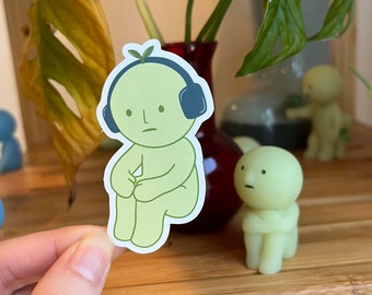Adesivo per cuffie Smiski per ascoltare musica / Cuffie Sprout / Opache e impermeabili
