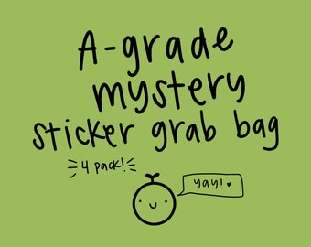 Bolsa de pegatinas Mystery Smiski de primera calidad / Pegatinas impermeables (paquete de 4)