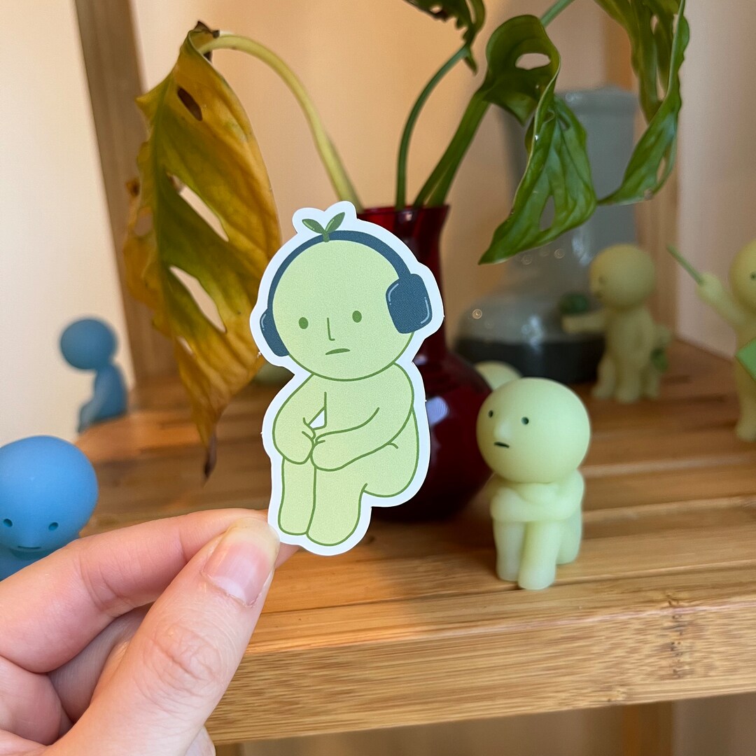 Lil Headphone Stickers Smiski More Waterproof And Dishwasher Safe Lil Headphone Stickers Smiski More Waterproof And Dishwasher Safe