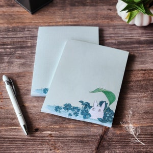 Totoro Notepad | 5x7 Cute Memo Pad | Stationery Notepad
