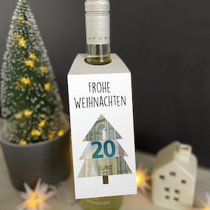 Cadeau d'argent Noël Cadeaux de Noël Pendentif bouteille Vin Champagne Réalisateur de souhaits PDF Dernière minute Pendentif arbre de Noël DIY