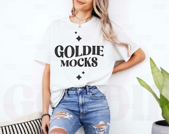 Maqueta de camiseta blanca Gildan 5000 / Maqueta de camiseta blanca G500 / Maqueta de modelo real / Camiseta simple Gildan / Camisa extragrande minimalista neutral y brillante