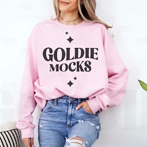 Gildan 18000 Light Pink Sweatshirt Mockup | G180 Pink Crewneck Mockup | Real Model Mock | Gildan 18000 | Pink Sweater | Casual Cute Simple