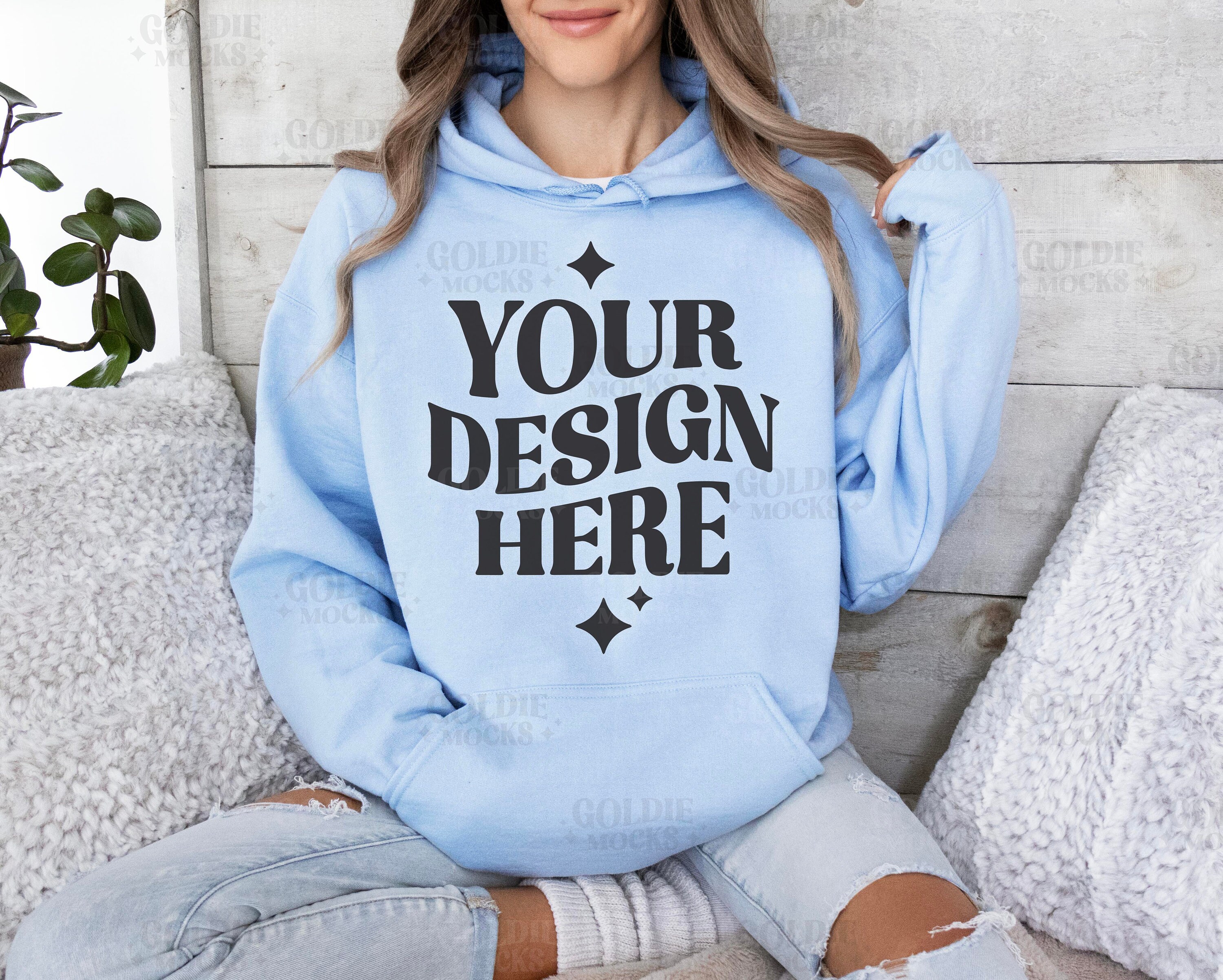 Baby Blue Sweatshirt Etsy