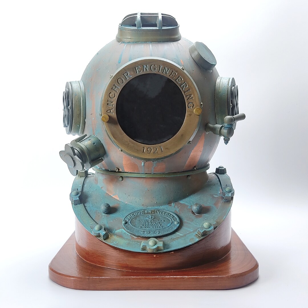 Rare Diving Helmet, Anchor Engineer 1921 Divers Helmet, Nautical Diving