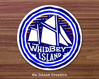 Whidbey Island Schooner Sticker
