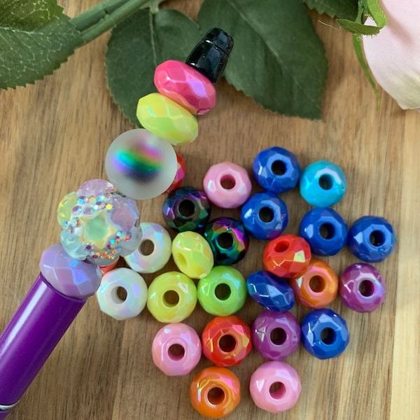 Wheel Spacer Beads | Spacer Bead Mix| Color Wheel Beads | Rainbow Mix