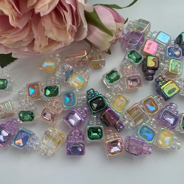 Perfume Bottle Beads | Charms For Pens | Kawaii Beads | Unique Beads | Fancy Beads | Bottle Beads