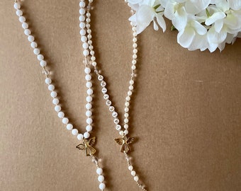 Rosenkranz mit Acyrlperlen 8mm mit/ohne Personalisierung | verschiedene Farben | mit oder ohne Geschenkverpackung personalisiert