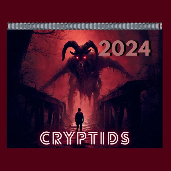 2024 Calendar Cryptids Etsy