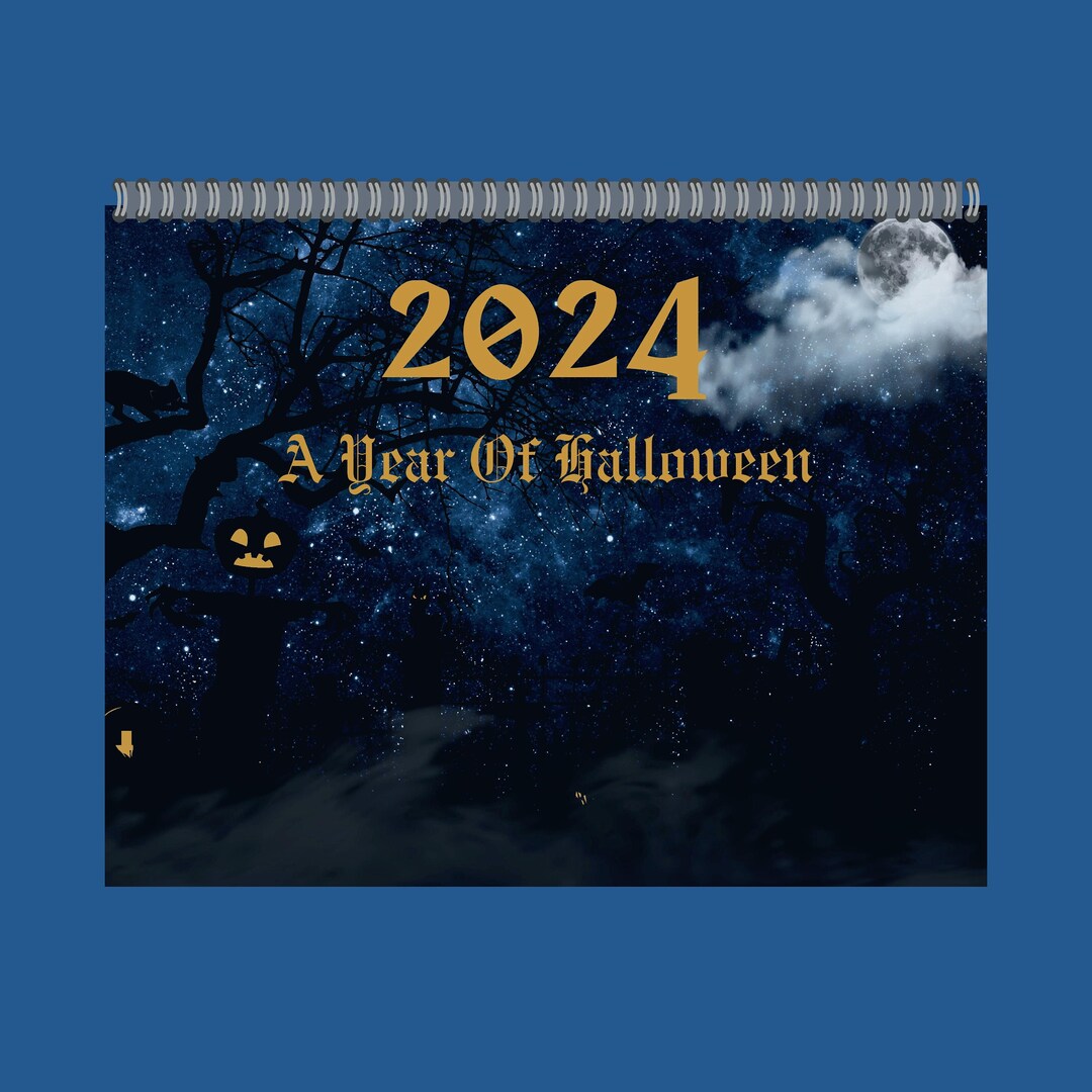 A Year of Halloween, 2024 Calendar Etsy