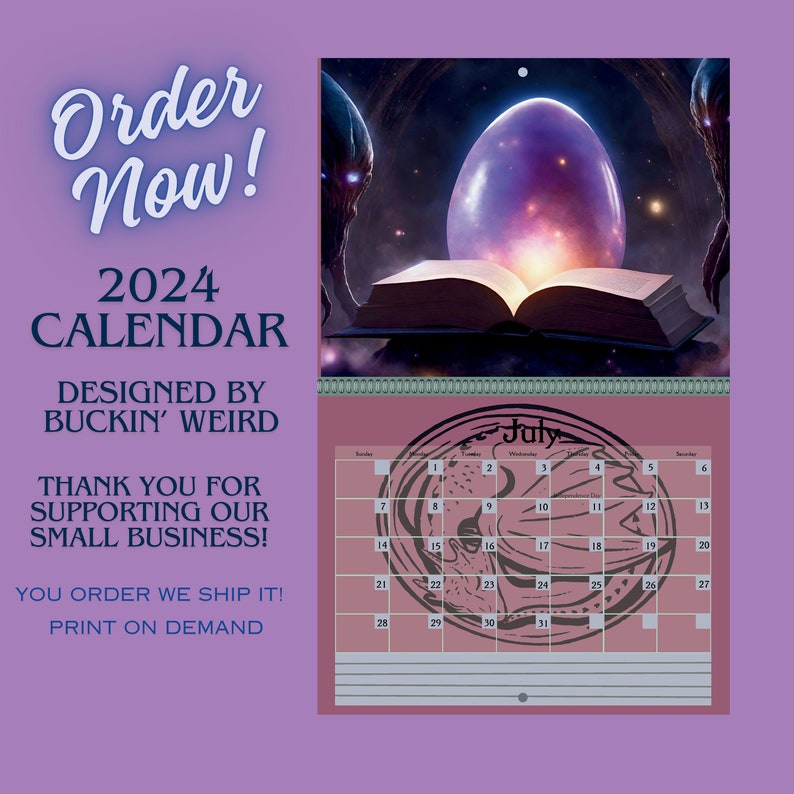 2024 Books Are Magic Calendar, 2024 Calendars Etsy