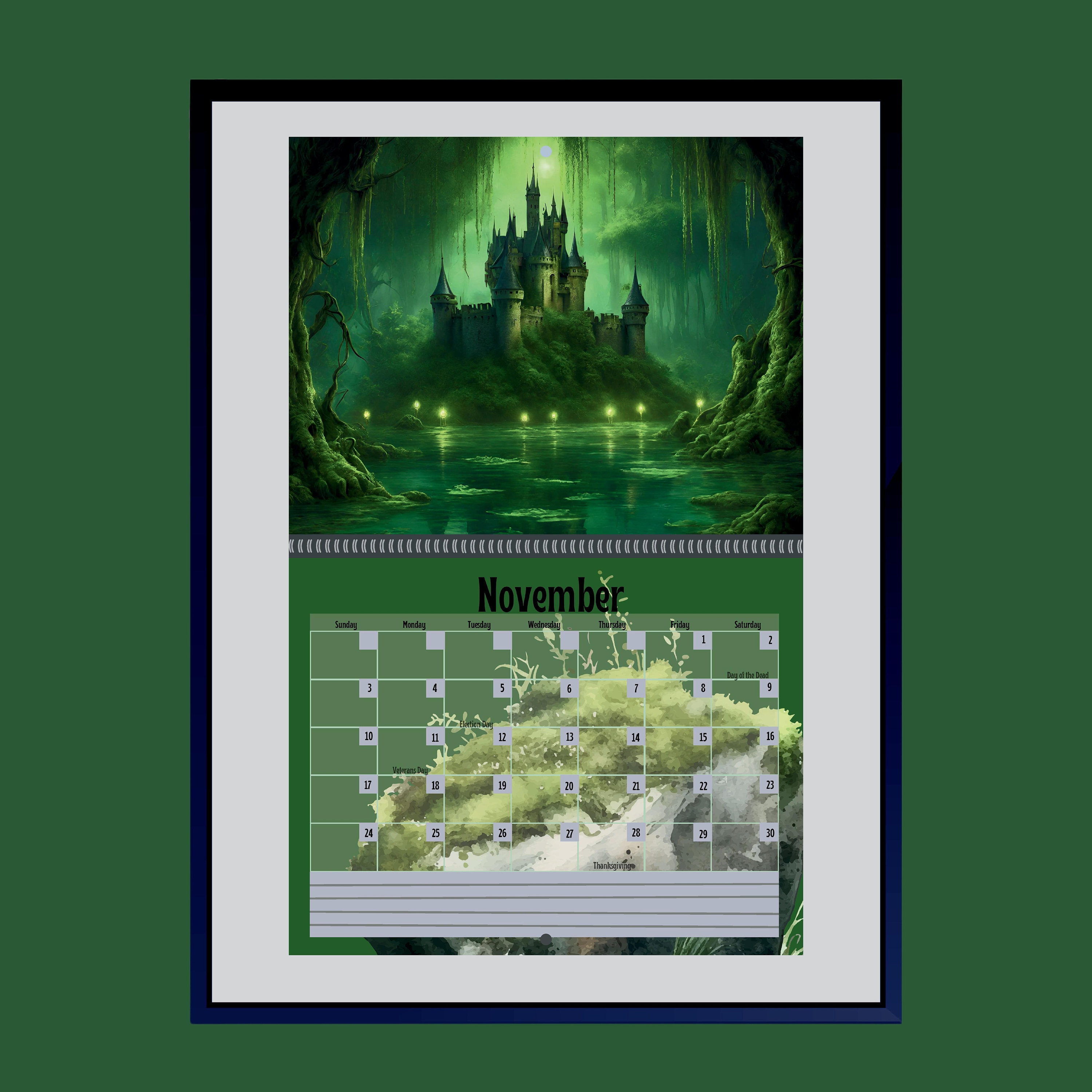 2024 Castle Calendar Etsy
