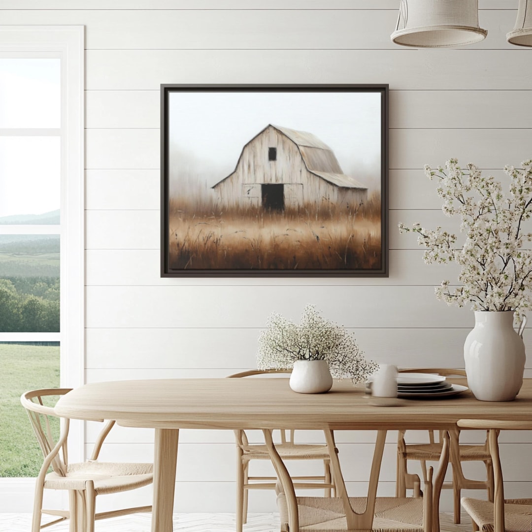 Rustic Barn Print Farmhouse Decor Wall Art Country Style Home ...