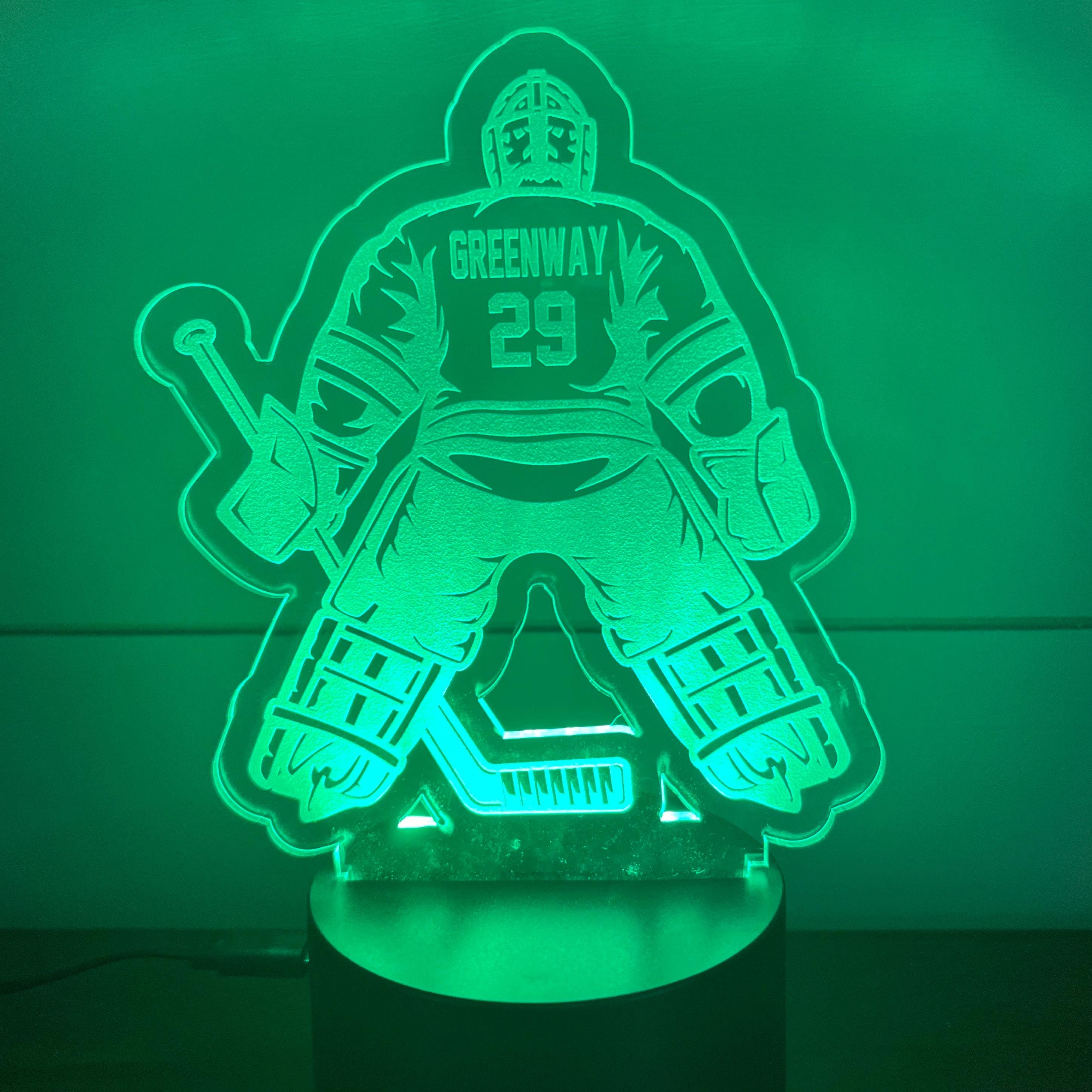 Kids & Dad - Personalized Hockey Acrylic Christmas Shaped Ornament