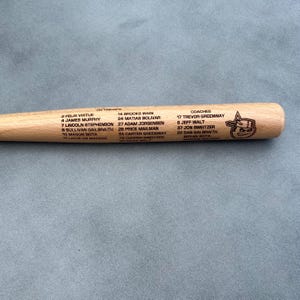 Engraved Baseball Bat Coach Gift Roster | Baseball Team Gift | Engraved Mini Baseball Bat | Baseball Coach | Tball Gift | Softball Team
