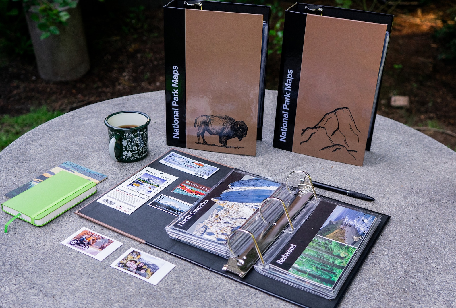National Park Map Binder - Mountain