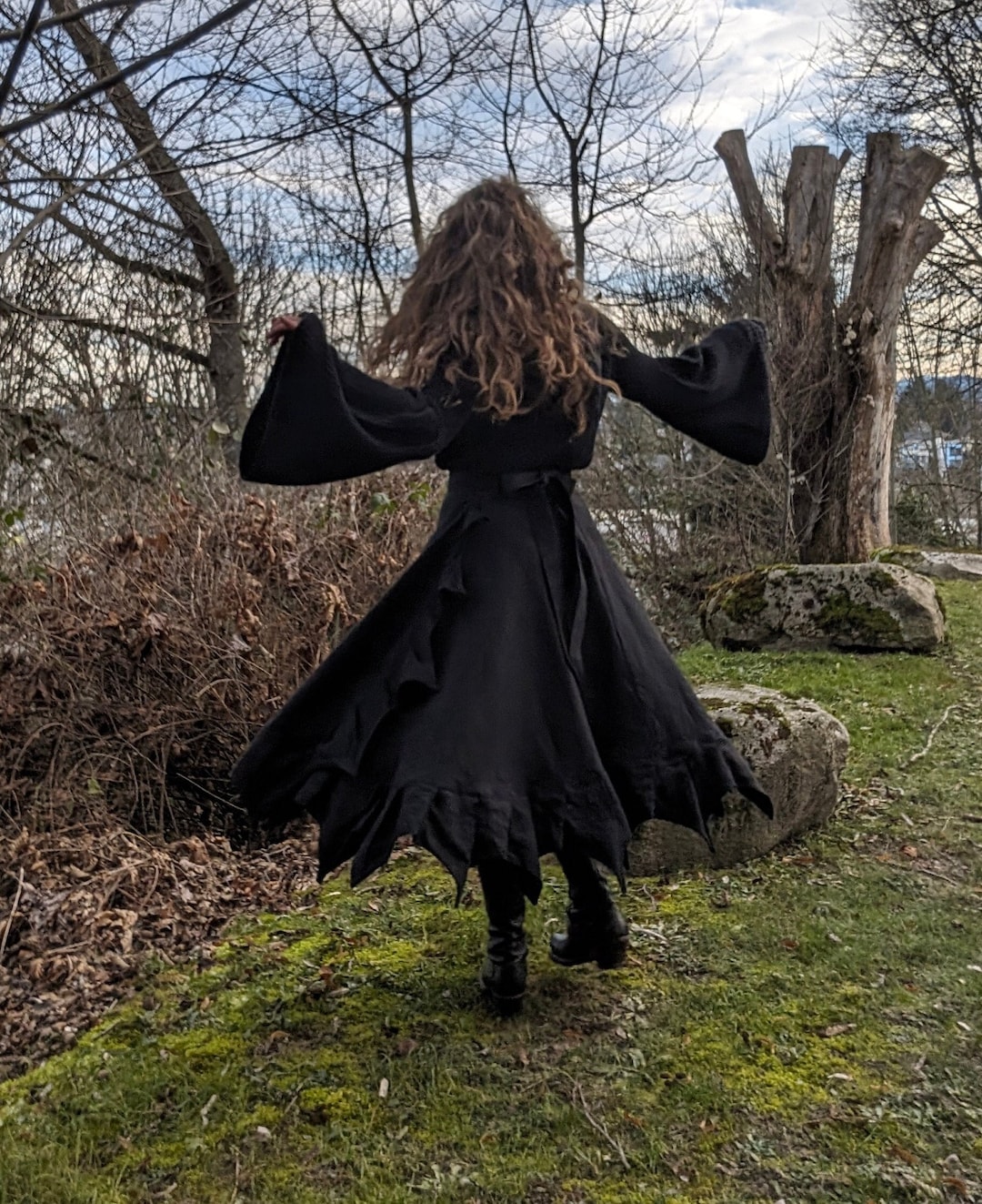 Batwing Cape Skirt