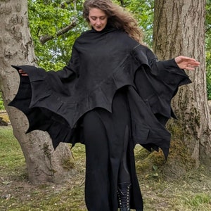 Fledermaus-Schal aus Leinen