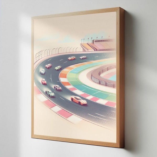 Race Car Nursery, Boy Room Wall Decor, Kids Room Decor Prints, Teen Boy Room Decor