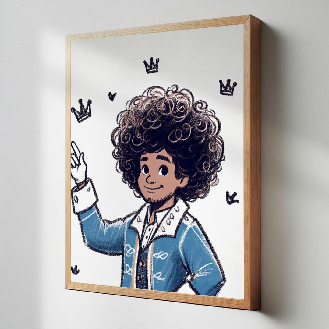 African American Boy Wall Art Print, Black Boy Room Decor Etsy