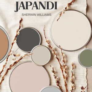 JAPANDI Color Palette, Interior Design Tips, Sherwin Williams Japandi Color 2024 Color Trend, Interior Paint, Home Color Schemes, SW Paint