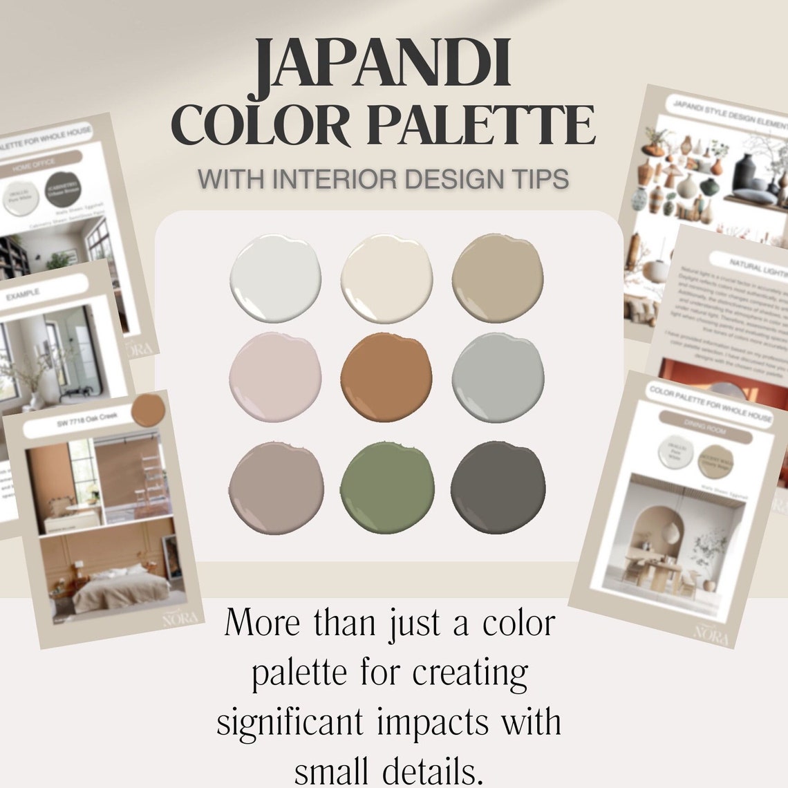 JAPANDI Color Palette With Interior Design Tips, Sherwin Williams