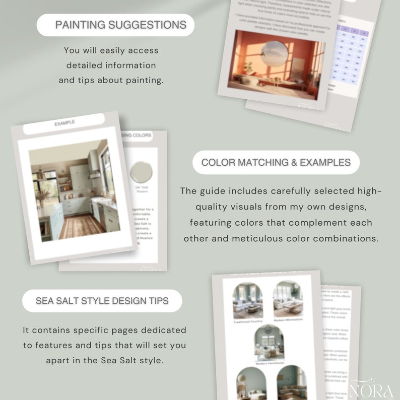 SEA SALT Sherwin Williams Color Palette With Interior Design Tips, 2024