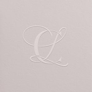 LC Wedding Logo Template, Editable Monogram for Invitation, Elegant Premade Design, Instant Download