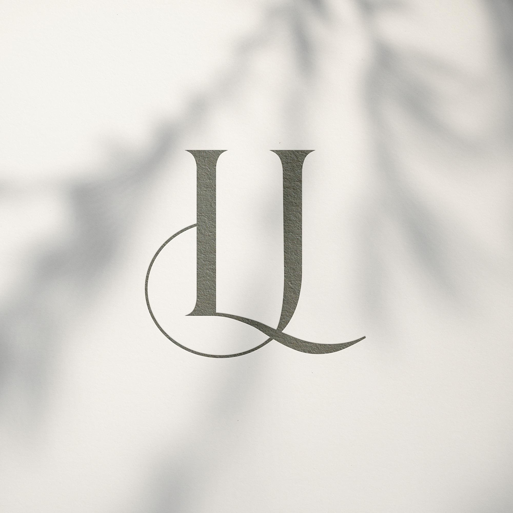 LJ Wedding Monogram Logo Template, Editable Couple Logo, Luxury Premade ...