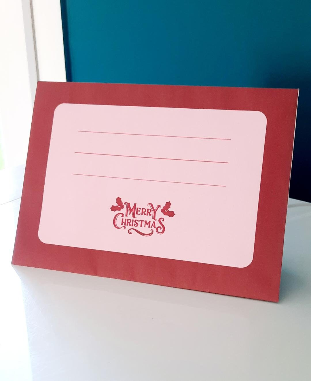 Christmas Printable Envelope - Etsy