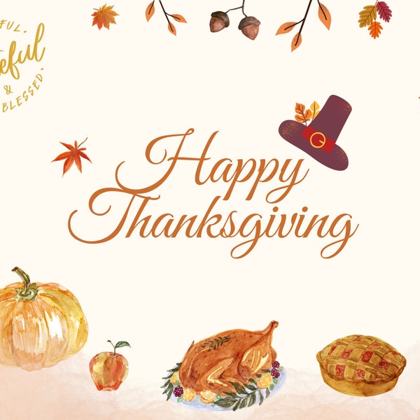 Thanksgiving card digital or printable