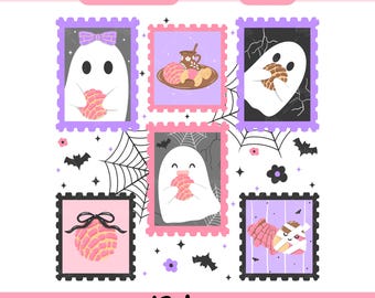 Conchas espeluznantes PNG, Conchas y cucuyes, Pantasmas PNG, Fantasma mexicano PNG, Sellos de Halloween de coqueta española PNG, Diseño de sublimación de camisetas