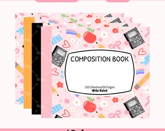 Tappetino per mouse per insegnanti con design a sublimazione in formato PNG, quaderno con composizione di nomi personalizzati in formato PNG, regalo di ringraziamento per l'insegnante per il ritorno a scuola in colori pastello