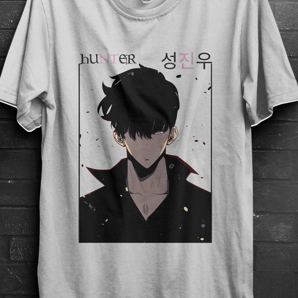 t-shirt, gift, gift her, gift men, gift boy gift, anime, anime shirts, anime gifts, Jinwoo Sung, handmade, Solo, Leveling, Igris, Zanna