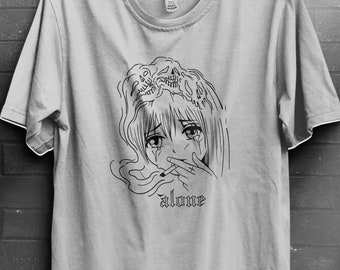 T-Shirt, Geschenk, Geschenk für sie, Geschenk für Männer, Geschenk für Jungen, Anime, Anime-Shirts, Anime-Geschenke, Geistermädchen, allein T-Shirt, Senpai, Ecchi, böses Mädchen