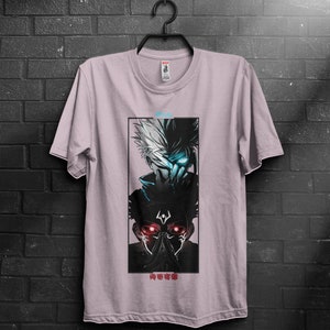 t-shirt, cadeau, cadeau haar, cadeau mannen, cadeau jongen cadeau, anime, anime shirts, anime geschenken, handgemaakt, cadeau voor, satoru, sukuna, itadori, jujutsu afbeelding 7