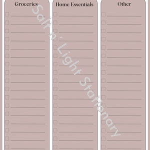 Rose Classy Minimalist To Do List Planner