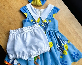 Size 4T upcycled character dress