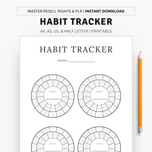Habit Tracker Weekly Habit Tracker Printable Habit Tracker Template ...