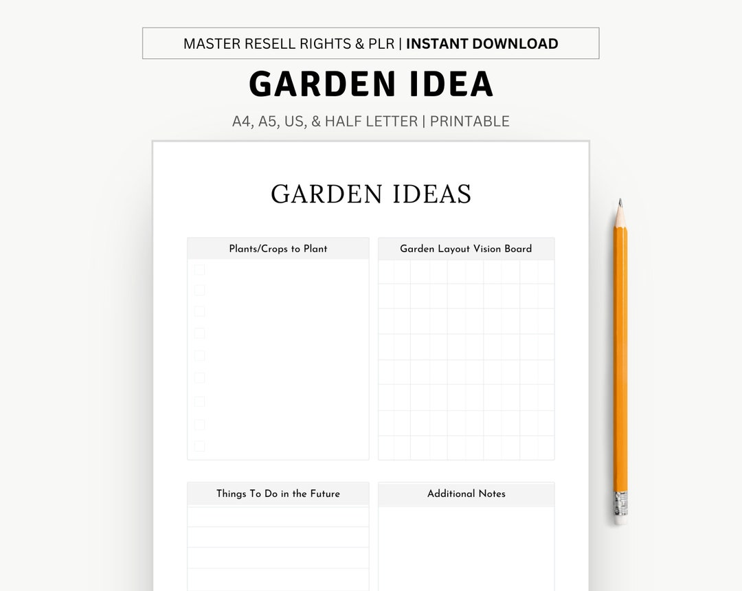Ultimate Printable Garden Ideas Planner for Creative and Organized ...