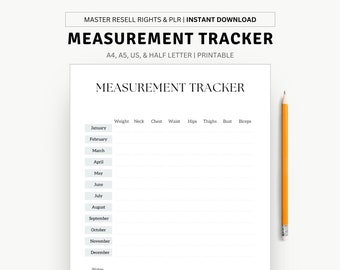 Measurement Tracker Weight Loss