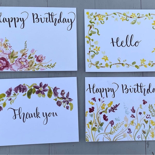 multi pack of notecards | thoughtful gift for friend | cards with flowers | pack of notecards | set of notecards | pretty notecards