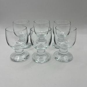 Vintage MCM Czech Oslo Cordial / Liqueur Glasses - Set of 6
