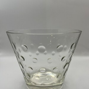 Mid Century Polka Dot glazen ijsemmer - Hazel Atlas