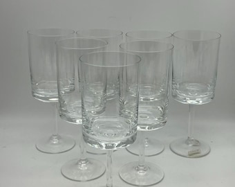 Vintage Ichendorf Regulus Crystal Wine Glasses - Set of 7